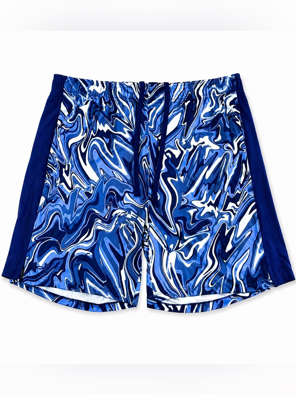 Under Armour Men’s Train Stretch 2.0 Shorts XL Blue Swirl Print Gym Running NWT